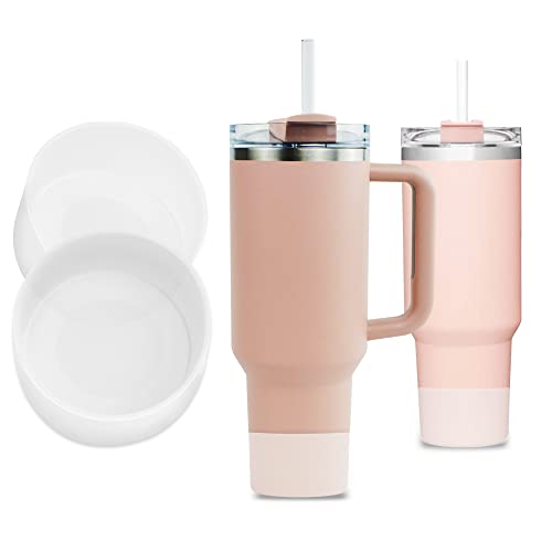Silicone Protective Boot for Tumblers - Anti-Slip Bottom Sleeve - Clear