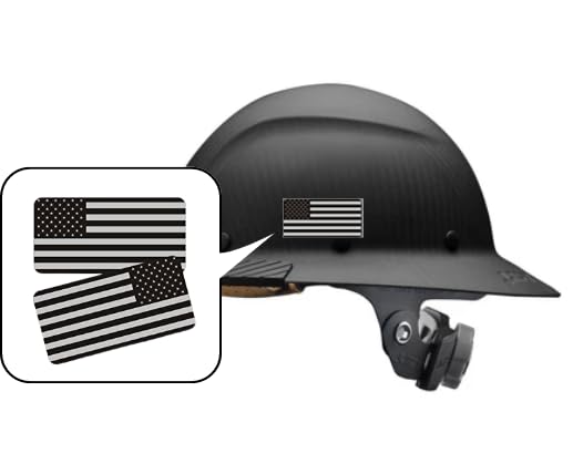 2-Pack American Flag Vinyl Decals - Black Ops Stealth Flag Stickers
