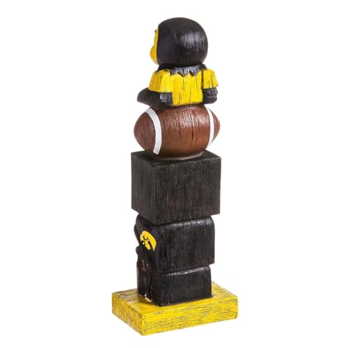 Iowa Hawkeyes Tiki Team Totem Garden Statue - 16" Tall
