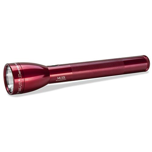 Maglite ML50L LED 3-Cell c Flashlight in Display Box, Red