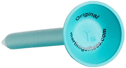 Durable 3-1/4" Golf Tees - Virtually Unbreakable 5 Pack, Aqua