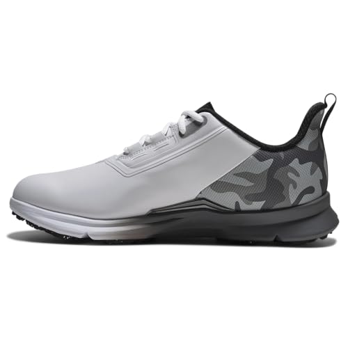 FootJoy Men's FJ Fuel Golf Shoes - Arctic White/Gray Camo