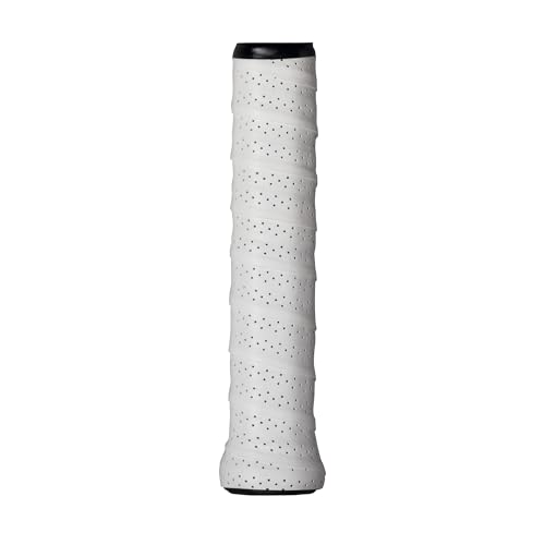 WILSON Sporting Goods Perforated Pro Tennis Racquet Overgrip, White,