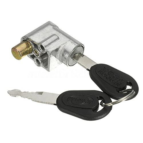 Electric Bike Battery Lock - Portable Anti-Theft Key Lock - Silver