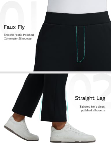 Baleaf Women’s Fleece-Lined Winter Thermal Yoga Pants – Medium, Black