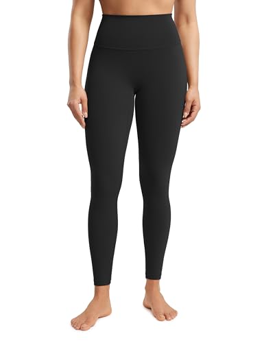 POSHDIVAH Creamluxe No Front Seam Yoga Leggings 25in Black Medium