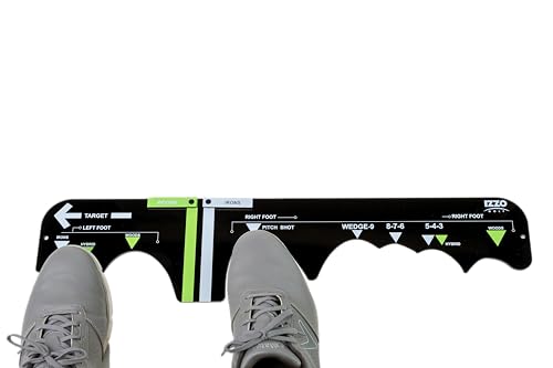 Izzo Golf Sure Stance Golf Swing Training Aid -Ball Position Trainer, Right Handed