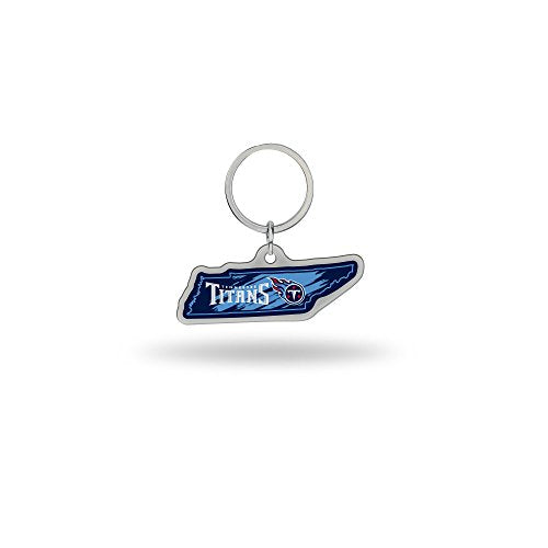 State Shape Keychain - Tennessee Titans - Navy Blue