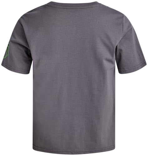 Boys Athletic T-Shirt - Soft Cotton Blend Graphic Tee - Grey Dunk / Size 8