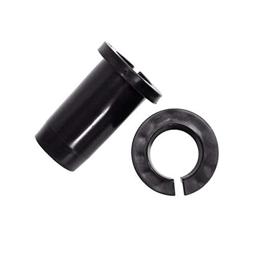 Adjustable Black Oar Collars - 1 Pair with Fasteners