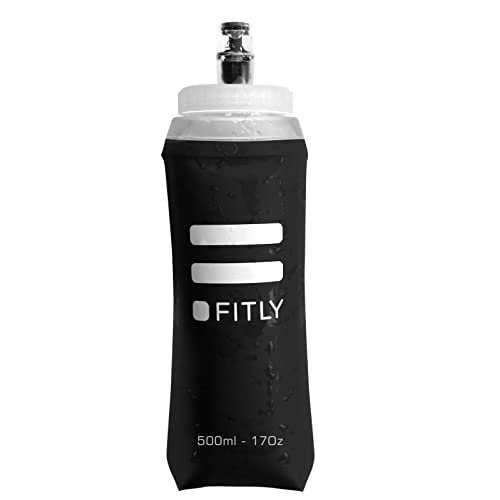 FITLY Soft Flask 17 oz Collapsible Hydration Bottle for Running