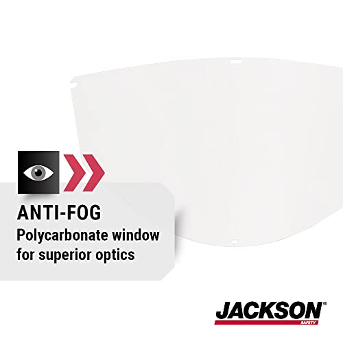 Jackson Safety Replacement Window for MAXVIEW Premium Face Shield Mask - ANSI Z87.1 - Anti-Fog - Clear Tint
