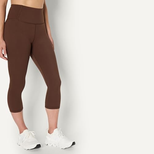Women's High Waist Capri Workout Leggings - Rich Hazel, X-Small