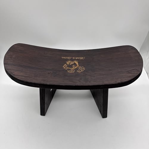 Cushioned Meditation Bench - Jet Brown - Monk & Llama