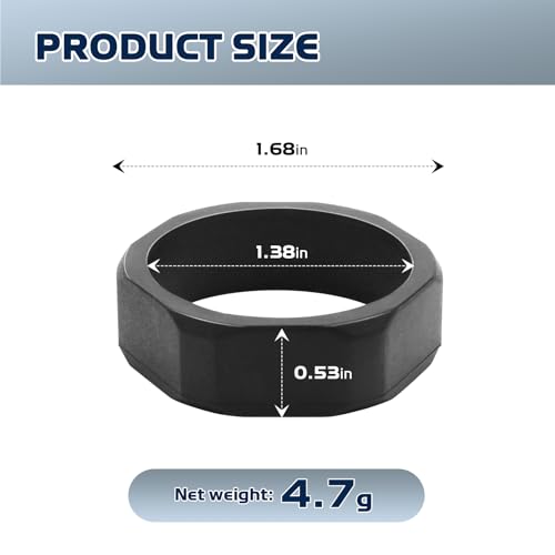 Anti-Roll Ring for 40mm Lens Flashlights - Durable Silicone