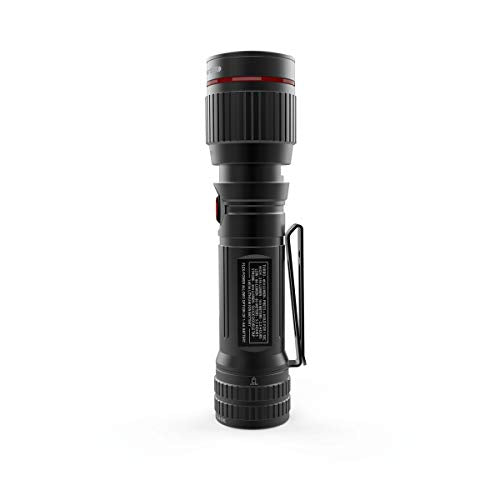NEBO Redline Flex Light | 450 Lumens, Flashlight Powered by Rechargeable & Disposable Batteries, Durable & Water Resistant, Bright Light for Camping & EDC, Includes Charging Cable
