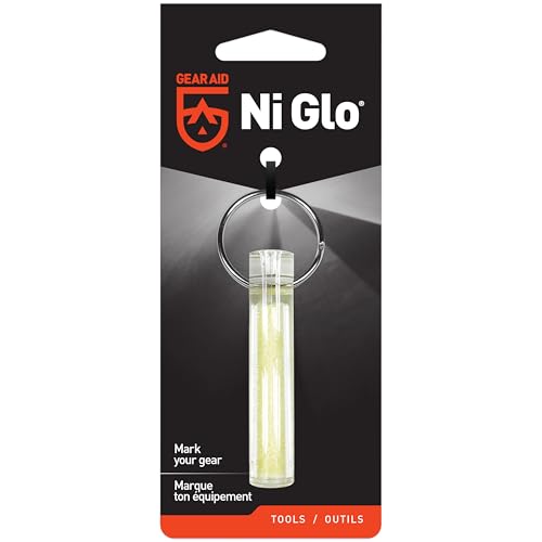 Glow-in-the-Dark Keychain - 2” Rechargeable UV Mini - Clear