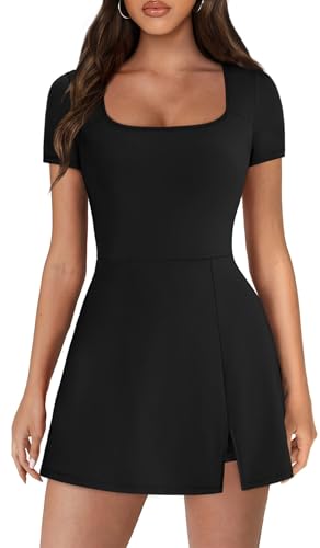 NIASHOT Tennis Dress Athletic Skort for Women Black Medium - Golf & Workout Wear