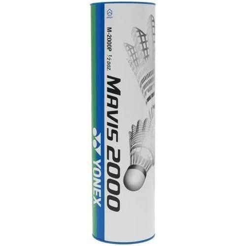 Mavis 2000 Nylon Shuttlecocks - Medium Speed, 1/2 Dozen