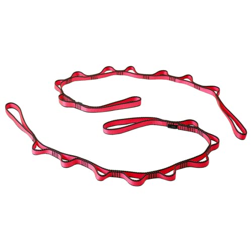 23KN Heavy Duty Adjustable Daisy Chain Straps - Red, 2 Pack