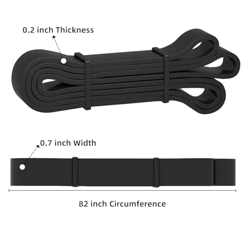 Pull Up Assist Resistance Bands - Black, 100% Natural Latex