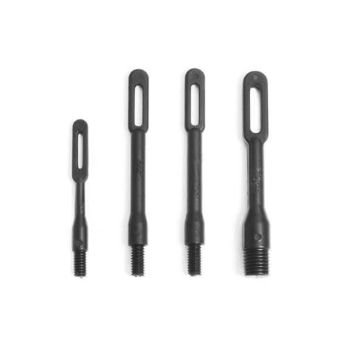 Solid Brass Gun Cleaning Jag Set with 4 Plastic Slotted Tips
