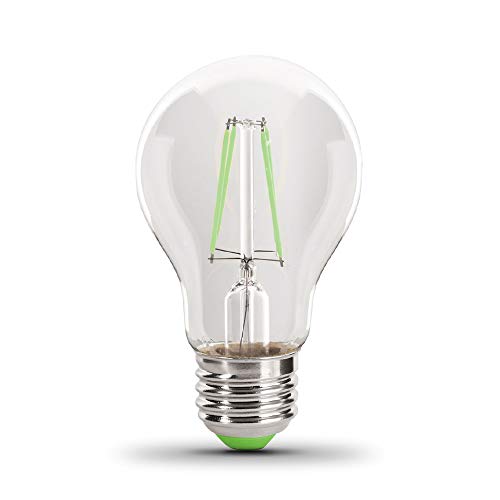 Dimmable Green A19 LED Light Bulb - Clear Glass, 4.5W, 1 Count