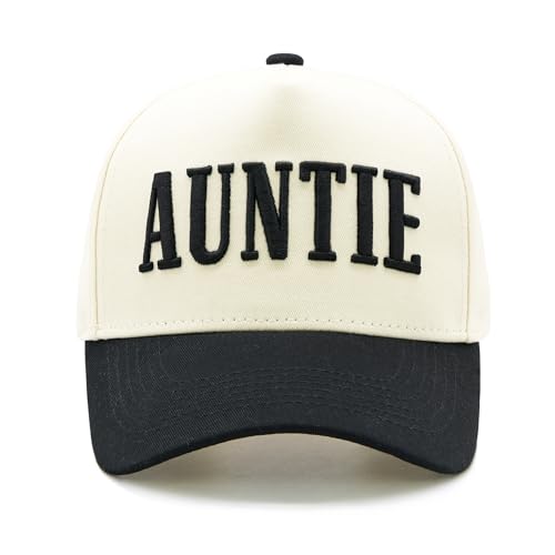 Waldeal Vintage Aunt Hat - Adjustable Embroidered Baseball Cap for Women - Black