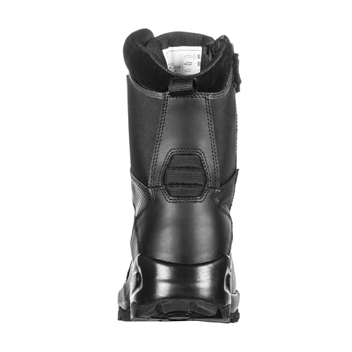 Men's Tactical Waterproof Patrol Boots - 8-Inch Side Zip - Black
