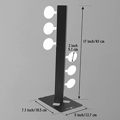 Metal Swing Shooting Target Stand with 6 Steel Plates for Airsoft
