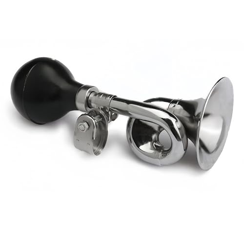 Manual Retro Clown Horn - Loud Metal Bugle for Golf Carts & More