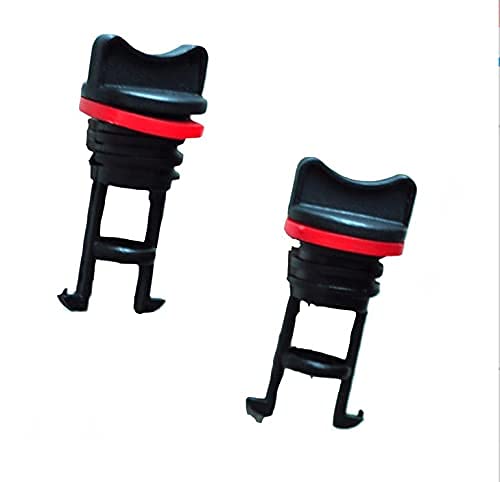 Kayak Drain Plug Kit - Durable Nylon with Red Gasket, 2 Pcs
