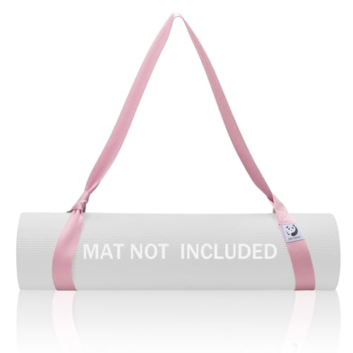 Yoga Mat Strap - Adjustable 72 Inch Carrier Sling - Light Pink