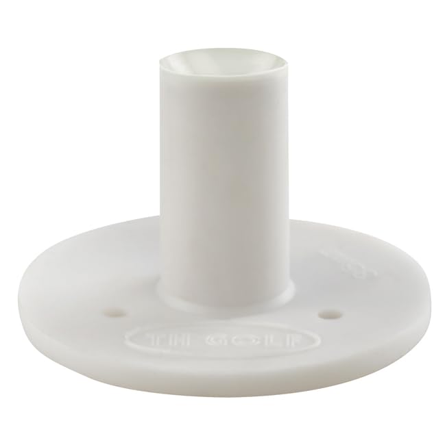 Premium Rubber Golf Tees - Durable 35mm White Golf Tee Set