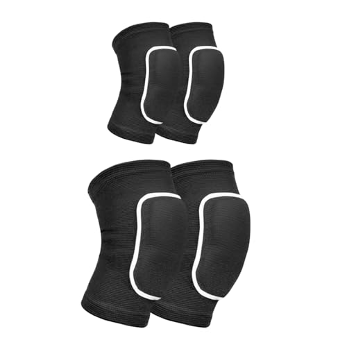 YINXIAQIYE Medium Black White Volleyball Knee & Elbow Pads, Breathable Sports Protective Gear