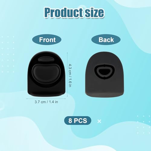 8-Pack Water Bottle Replacement Stoppers - Silicone Leak-Proof