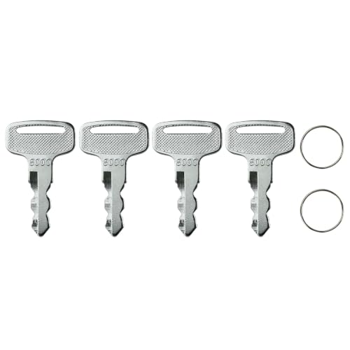 4PCS Golf Cart Ignition Keys Set with Keychains - JU2-H2511-00