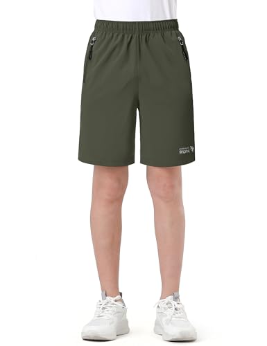Youth Athletic Shorts - Quick Dry, Lightweight, Breathable, Size 5-16