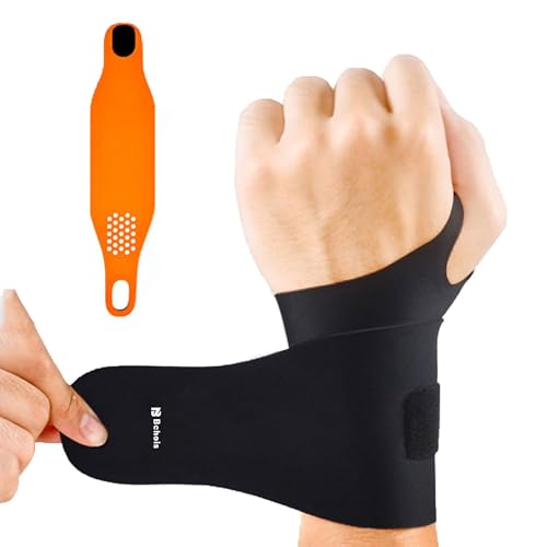 Wrist Brace for Carpal Tunnel Pain Relief - Ultra-Thin Elastic Support - Fits Both Wrists