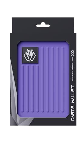 Lavishio Dart Case Purple—Holds 6 Darts with Built-In Accessory Pockets