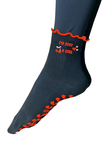Cute Women’s Pilates Grip Socks - One Size / 1 Pack - I'm Just a Girl
