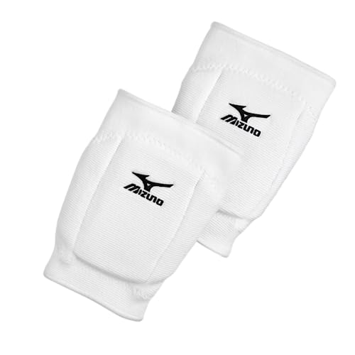 Adult Volleyball Knee Pads - Mizuno T10 Plus - White - 2-Pack