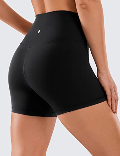 CRZ YOGA Naked Feeling 4'' Biker Shorts - Small Black, Yoga & Fitness