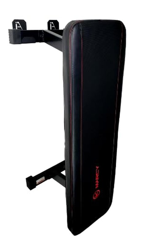 IRON AMERICAN Multi-Use Weight Bench Brackets - Heavy-Duty Gym Storage Wall Mounted Rack - Hang Benches, Rowing Machines, Hex Bars, Barbells 100lb Capacity - Hardware Included Made in USA