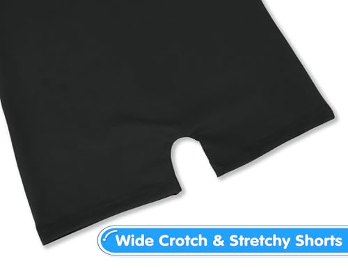 Sleeveless Gymnastics Leotard Unitard for Girls 7-8 Years - Solid Black