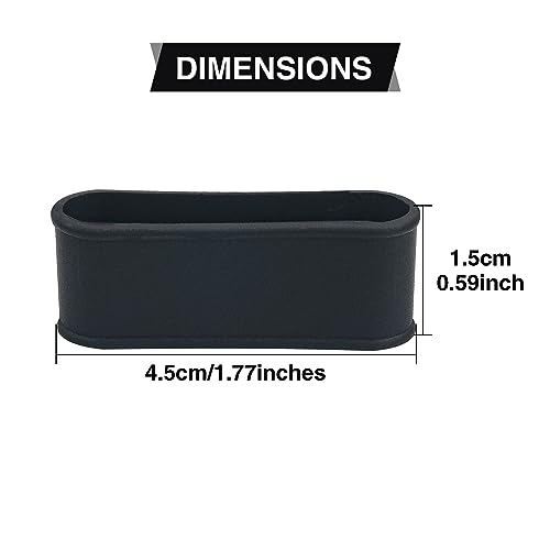 4-Piece Silicone Pickleball Racquet Grip Bands - Flexible Overgrip Seal