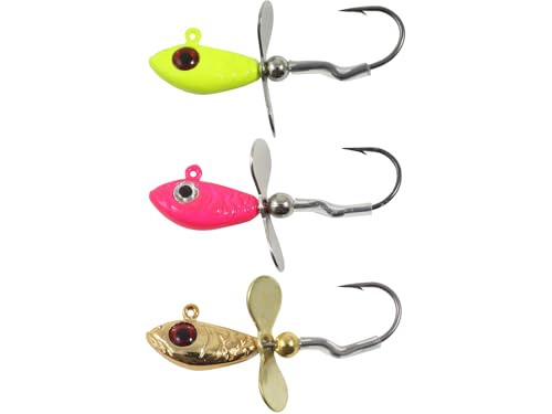 Whistler Propeller Jig for Perch and Walleye - Assorted 1.5-Inch