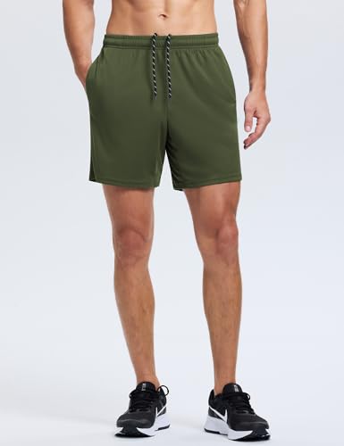 Men's 7-Inch Athletic Running Shorts - Lightweight, Quick Dry with Pockets