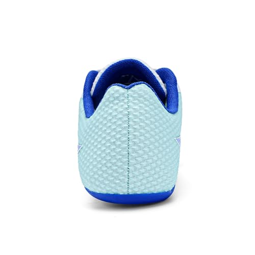 WESHIRUN Track and Field Shoes Men Women Kids 7.5 Women / 6 Men Blue Spikes