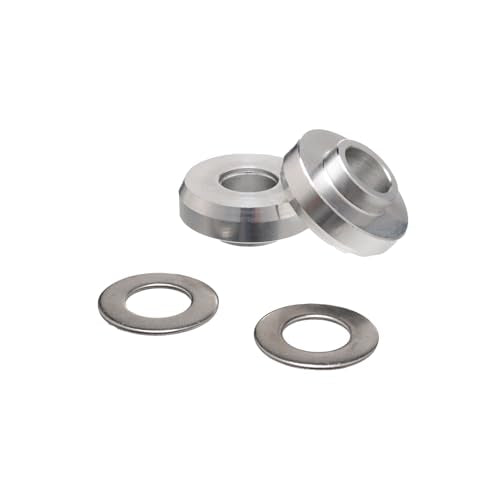 BMX Axle Adapter Kit 3/8" to 14mm with Washers - Heavy-Duty Aluminum